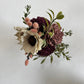 Enchanting Fall Whispers: Sola Wood Flower Arrangement with Pink, Red, and White Blooms