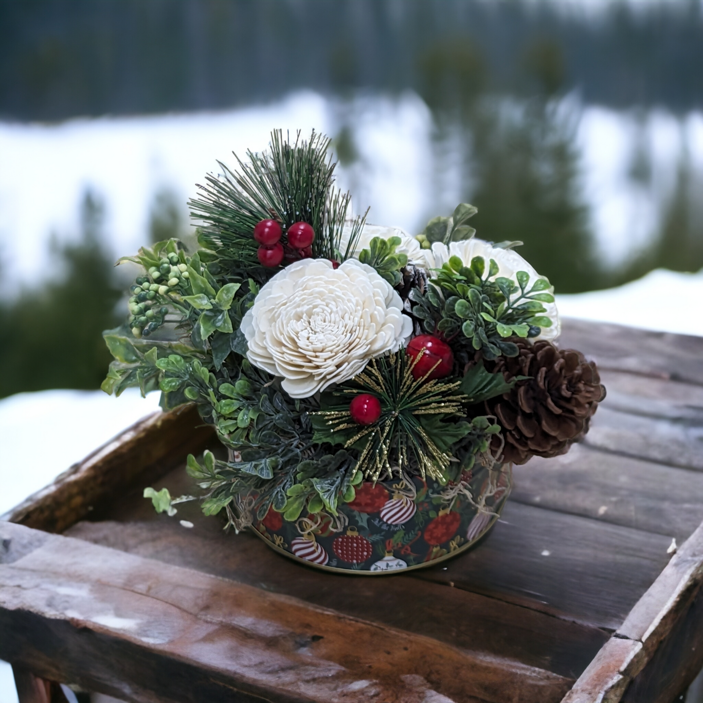 Christmas Arrangements: Bright and Cheery