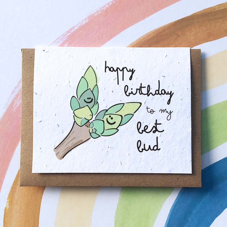 SowSweet Greeting Card: "My Best Bud"