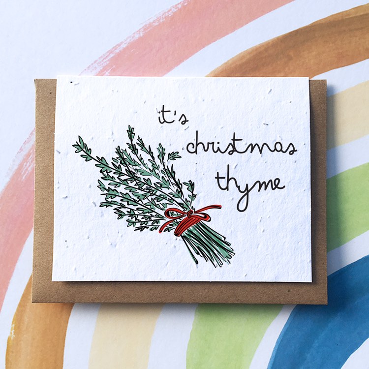 SowSweet Greeting Card: "Christmas Thyme"