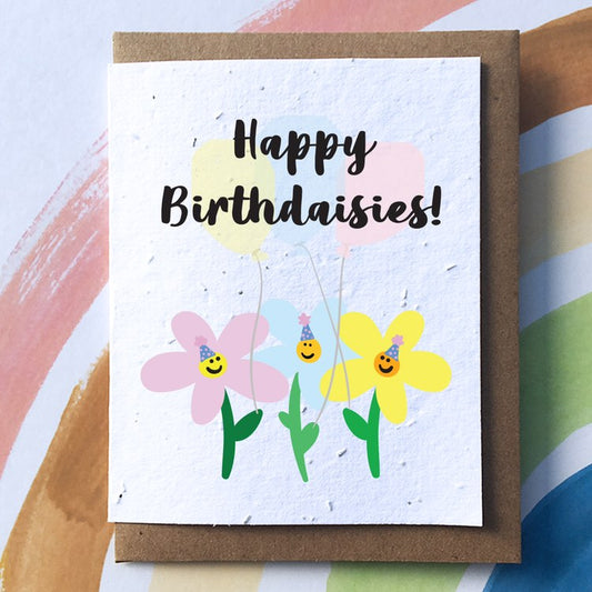 SowSweet Greeting Card: "Birth Daisies"