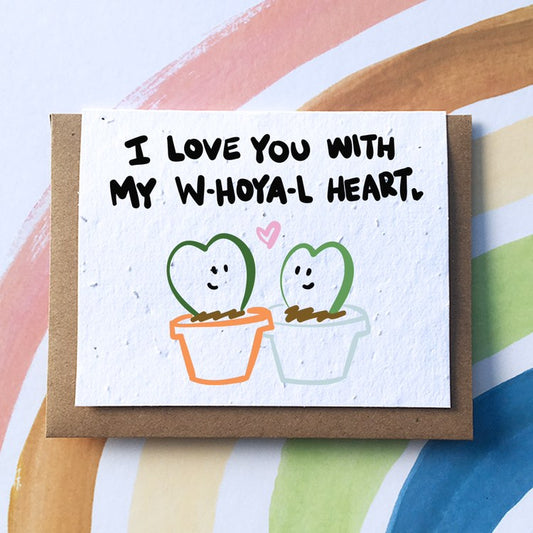 SowSweet Greeting Card: "My W-Hoya-L Heart