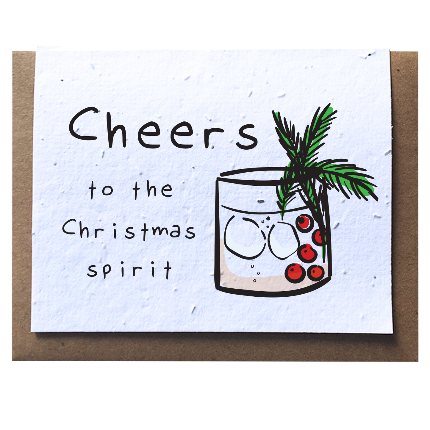 SowSweet Greeting Card: "Christmas Spirit"