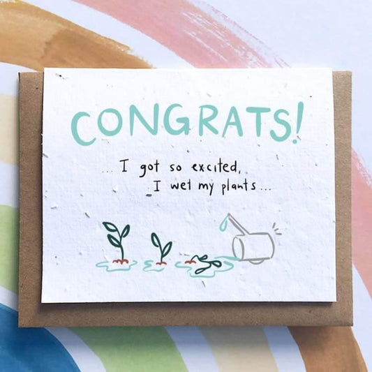 SowSweet Greeting Card: "I'm So Excited"