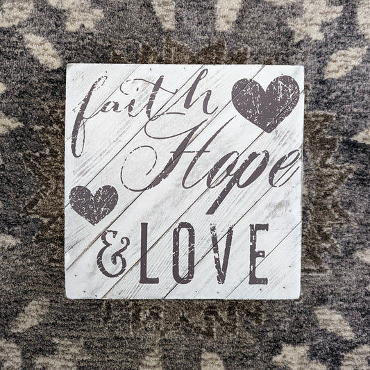 Wall Art: Faith, Hope, & Love