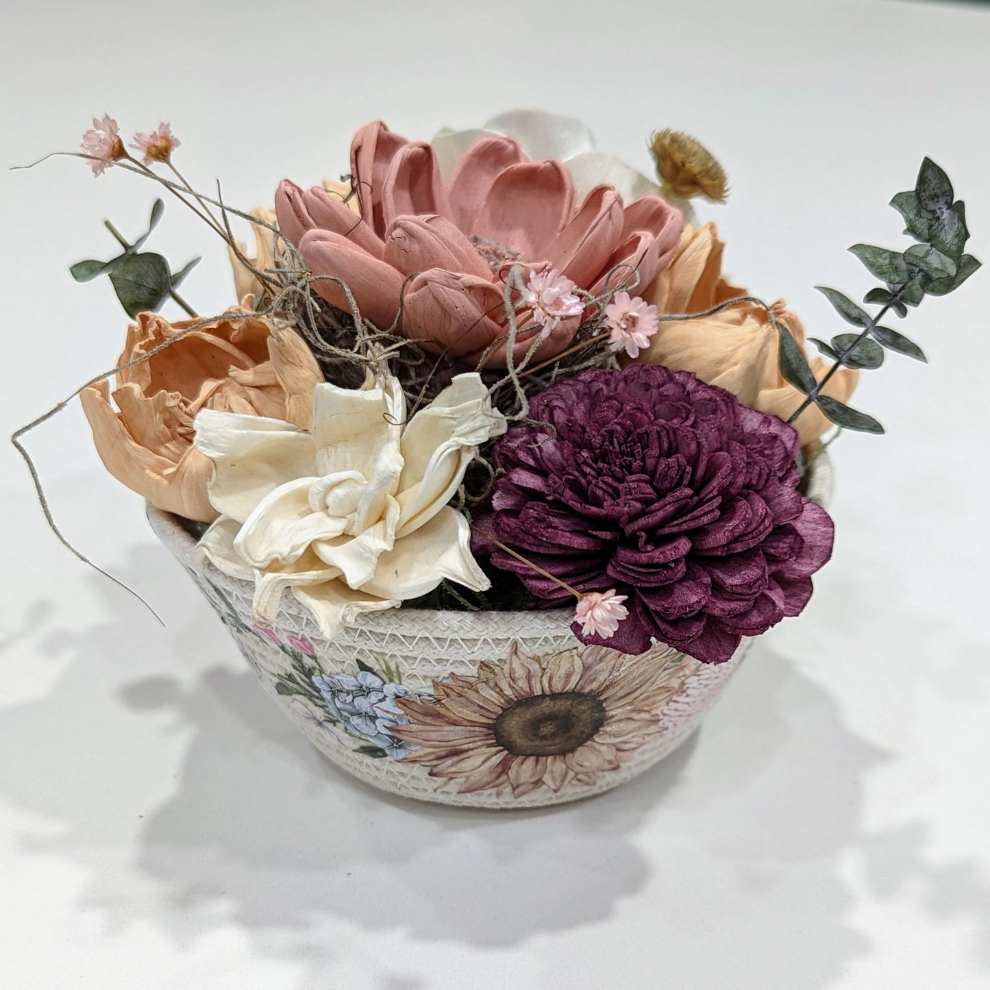 Spring Sola Flowers: A Rope Bowl of Pretties!