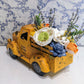 Spring Decor: Farm Truck Arrangement with Wood Flowers