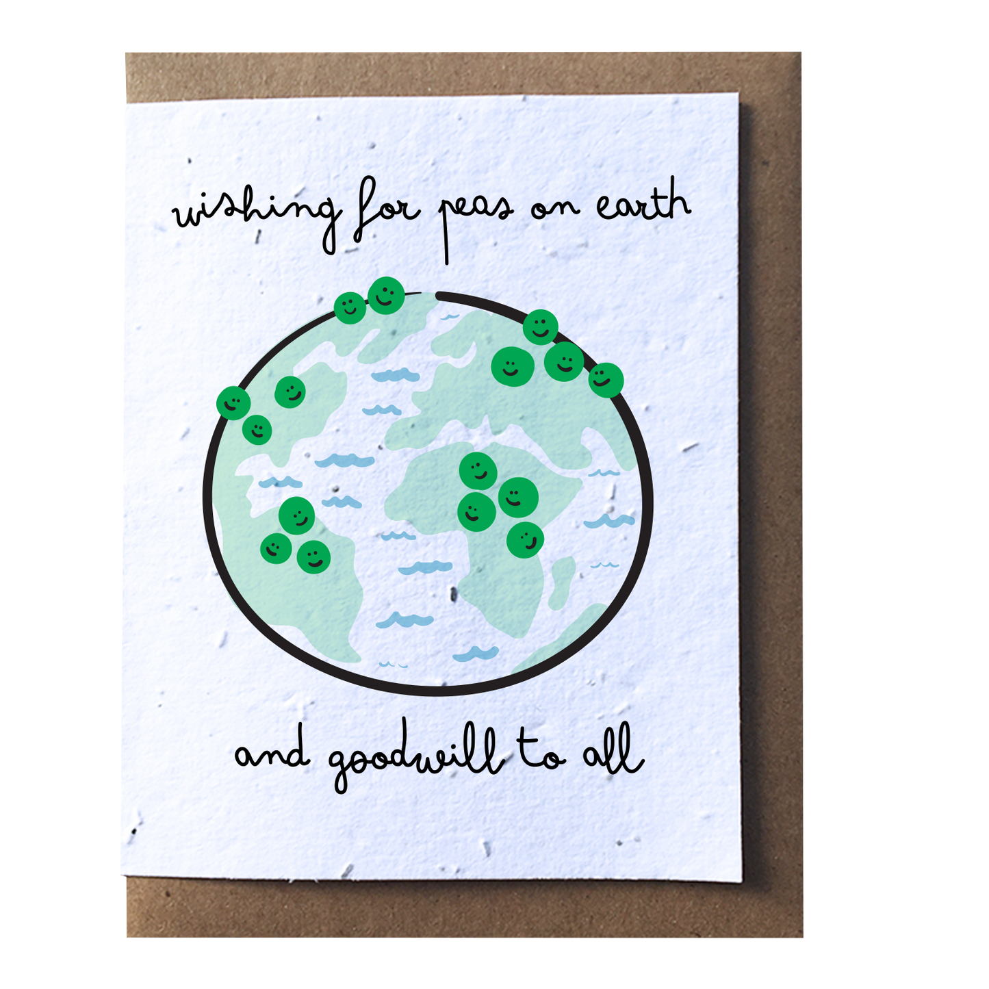 SowSweet Greeting Card: "Peas on Earth"
